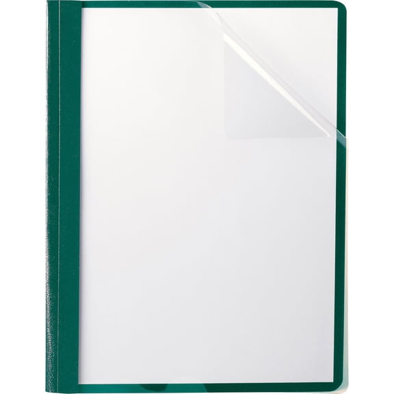 Oxford, OXF55856, Clear Front Report Covers, 25 / Box, Hunter Green