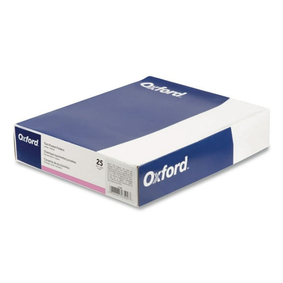 Oxford, OXF57568, Twin-pocket Pink BCA Portfolios, 25 / Box, Pink