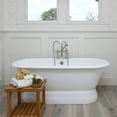thumbnail image 1 of Oxford 66 Inch Cast Iron Double Ended Pedestal Tub - Rim Faucet Drillings, 1 of 2
