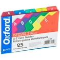thumbnail image 1 of Oxford 73154 Card Guides, Alpha, 1/5 Tab, Polypropylene, 4 x 6, 25/Set, 1 of 3