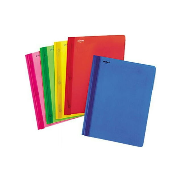 Oxford 99812 Polypropylene Report Cover, Tang Clip, Letter, 1/2