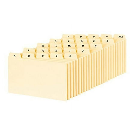 Oxford A-Z Index Card Guide Set 3 x 5 Inches Manila 25 per Set (B5325)