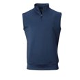 thumbnail image 1 of Oxford America Men's Ferguson Solid 1/4 Zip Golf Pullover Vest, X-Large Classic Navy -, 1 of 1