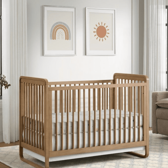 Oxford Baby Braxton 3 In 1 Convertible Crib Honey Wood