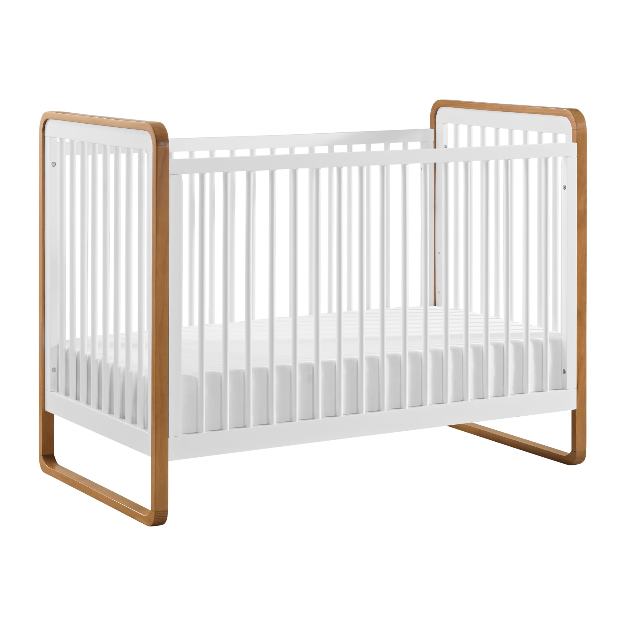 Oxford Baby Braxton Convertible Crib White / Honey Wood