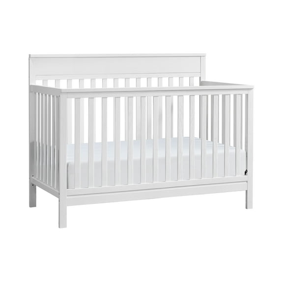 Oxford Baby Castle Hill 4-in-1 Convertible Crib, Barn White, GREENGUARD Gold Certified, Wooden Crib