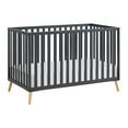 thumbnail image 1 of Oxford Baby Cozy Nest Convertible Island Crib Midnight Slate / Natural, 1 of 14