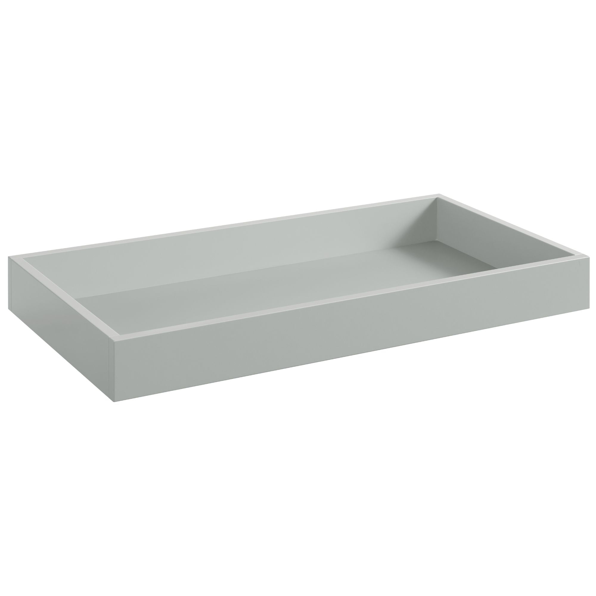 Grey Painted Wood Minimalist Changing Topper