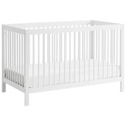 Oxford Baby Essential Island Full Size 4-in-1 Convertible Crib with Round Spindles, White
