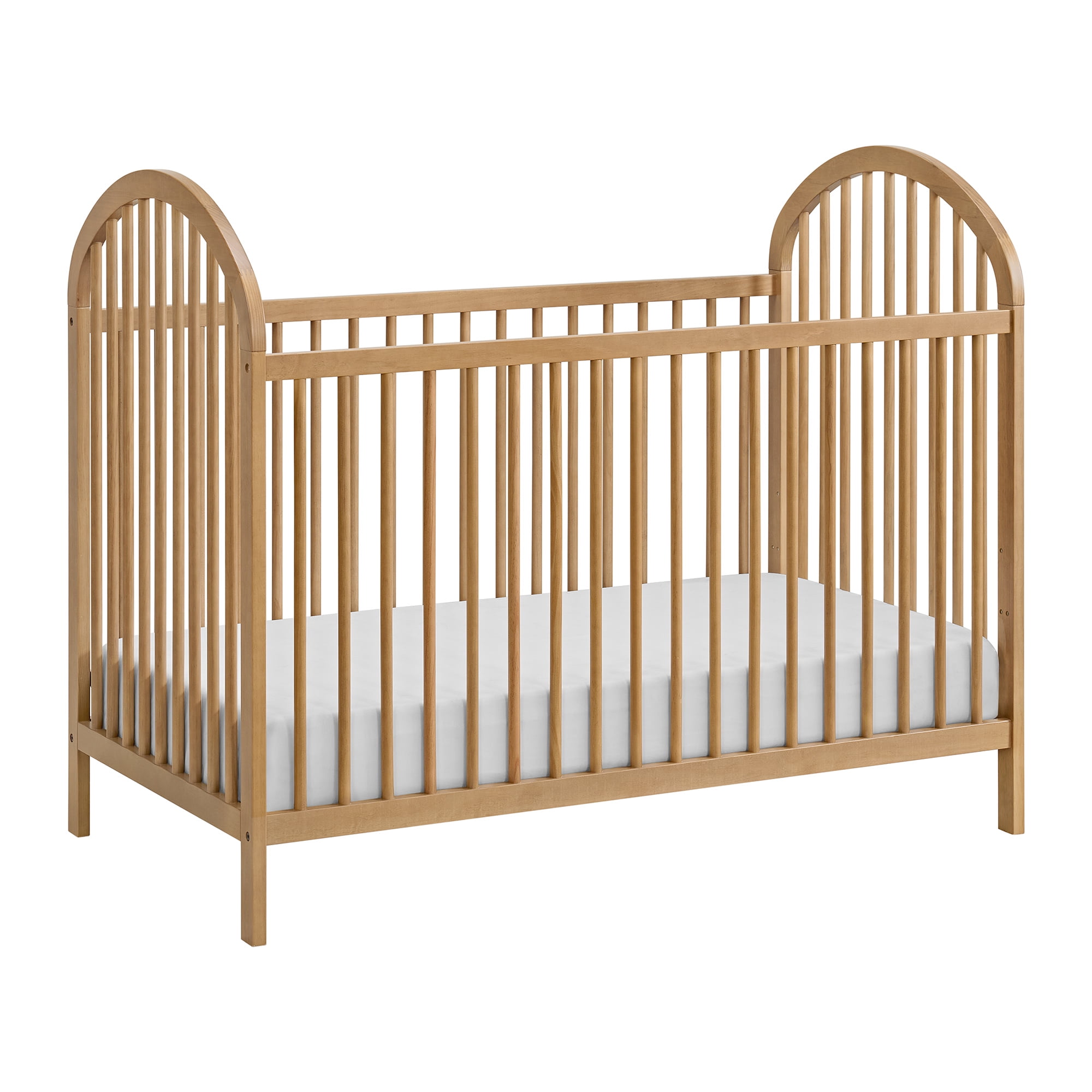 Oxford Baby Everest Convertible Island Crib Honey Wood