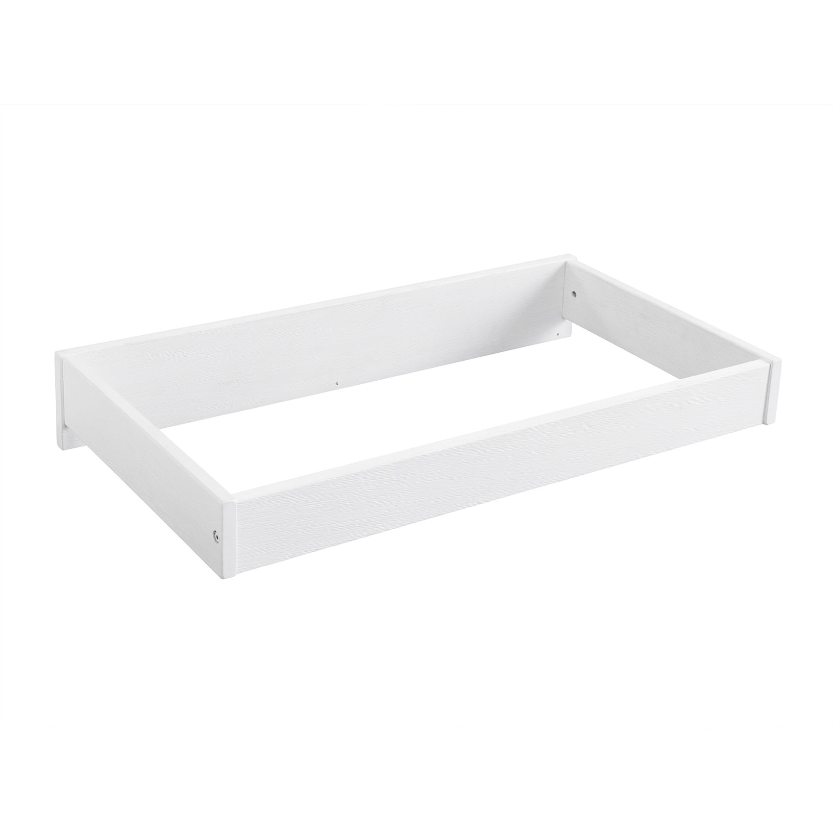 Rustic White Wood Veneer Baby Changing Topper