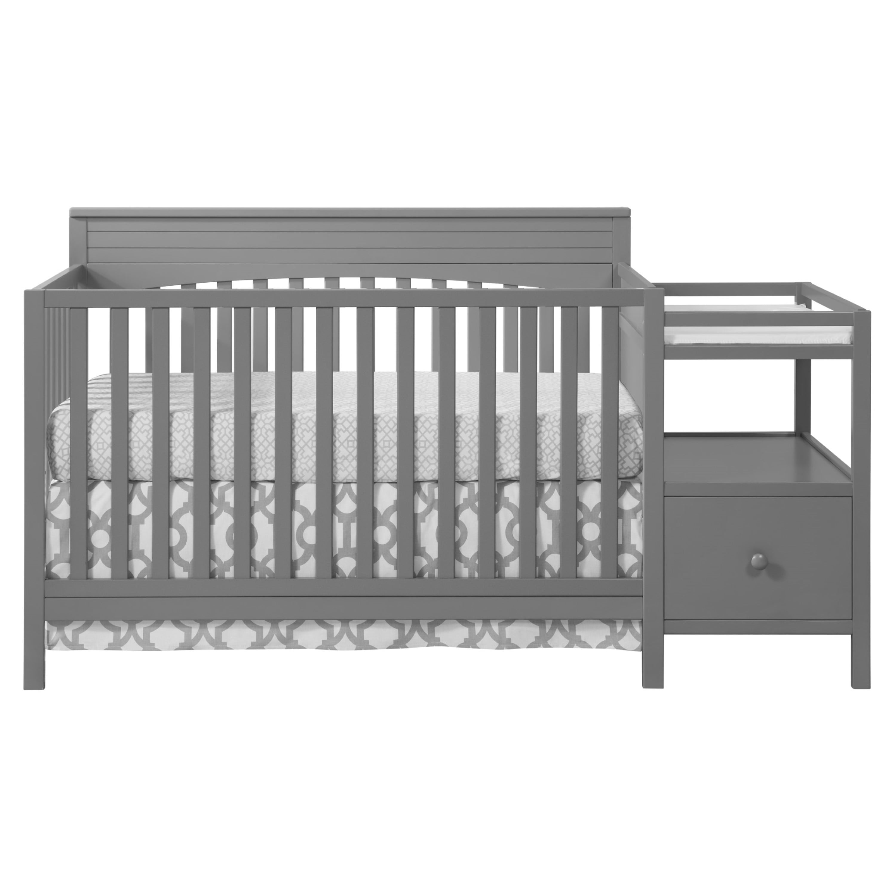 Oxford Baby Harper 4in1 Convertible Crib & Changing Station, Dove