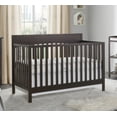 thumbnail image 1 of Oxford Baby Harper 4-in-1 Convertible Crib, Espresso Brown, GREENGUARD Gold Certified, Wooden Crib, 1 of 16