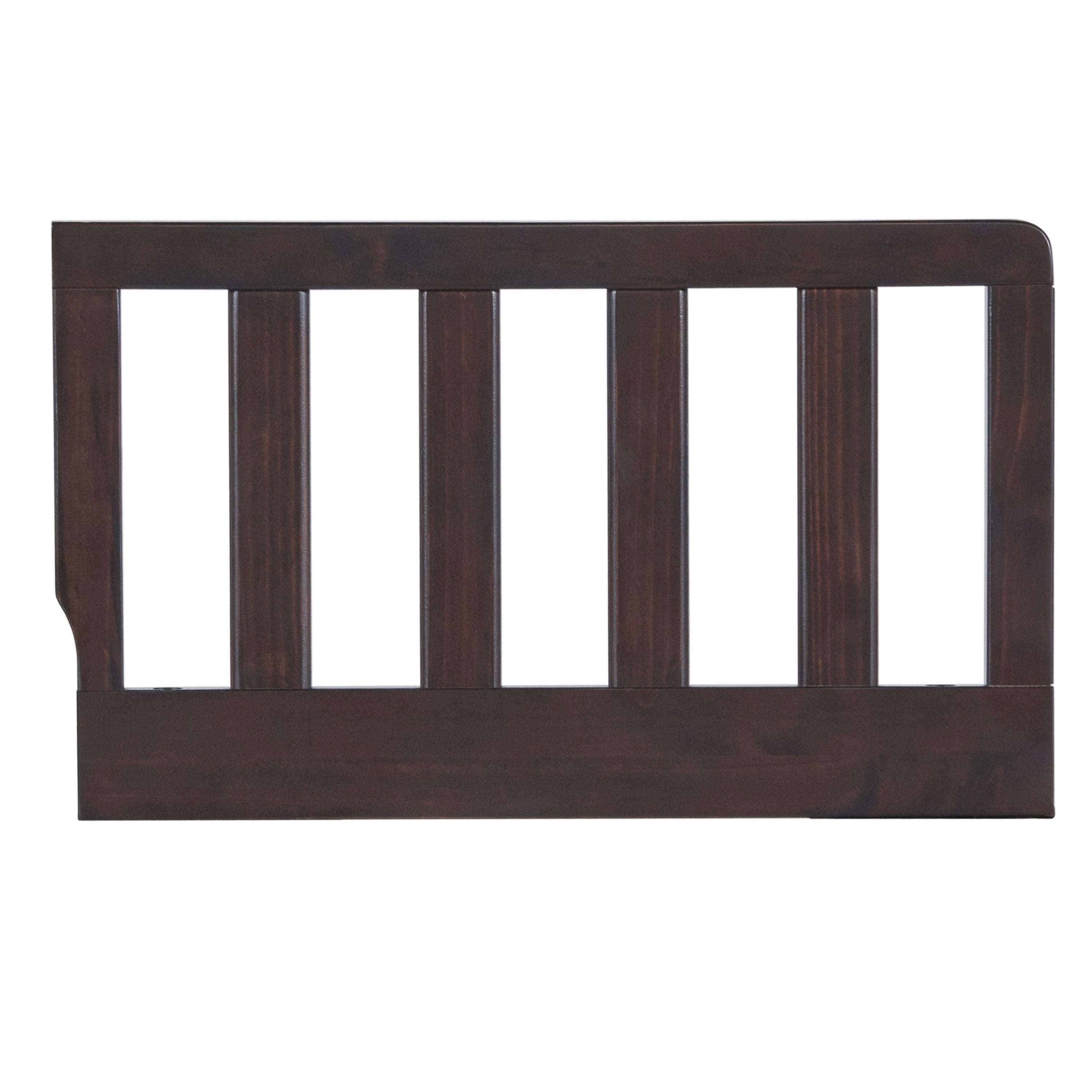 Espresso Brown Pine Toddler Bed Guard Rail