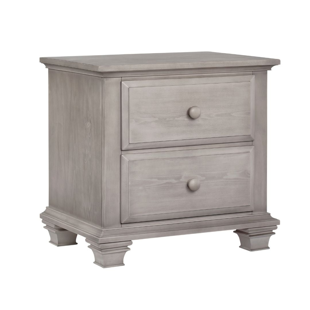 Oxford Baby Kenilworth 2 Drawer Nightstand, Stone Wash