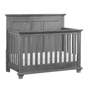 Oxford Baby Kenilworth 4-in-1 Convertible Crib, Graphite Gray, GREENGUARD Gold Certified, Wooden Crib