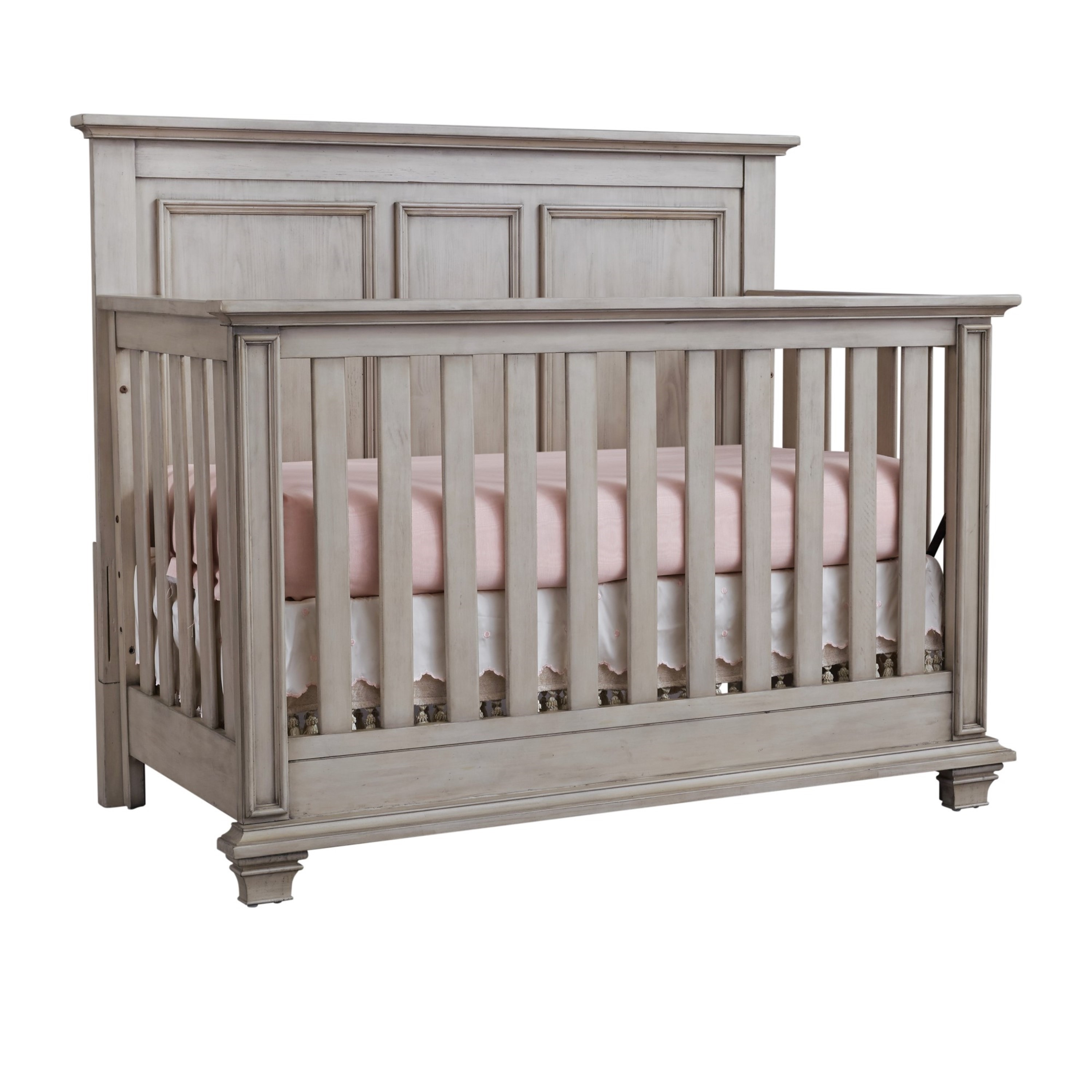 Oxford Baby Kenilworth 4-in-1 Convertible Crib, Stone Wash, GREENGUARD Gold Certified, Wooden Crib - image 1 of 10