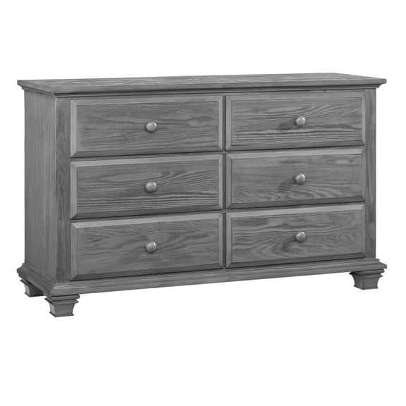 Oxford Baby Kenilworth 6 Drawer Dresser, Graphite Gray