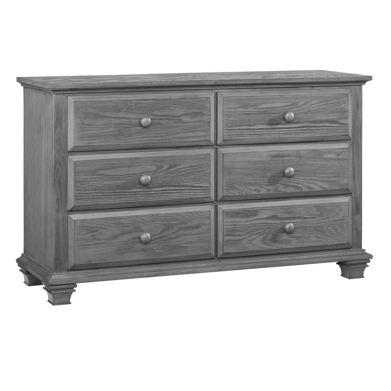 Oxford Baby Kenilworth 6 Drawer Dresser Graphite Gray Walmart