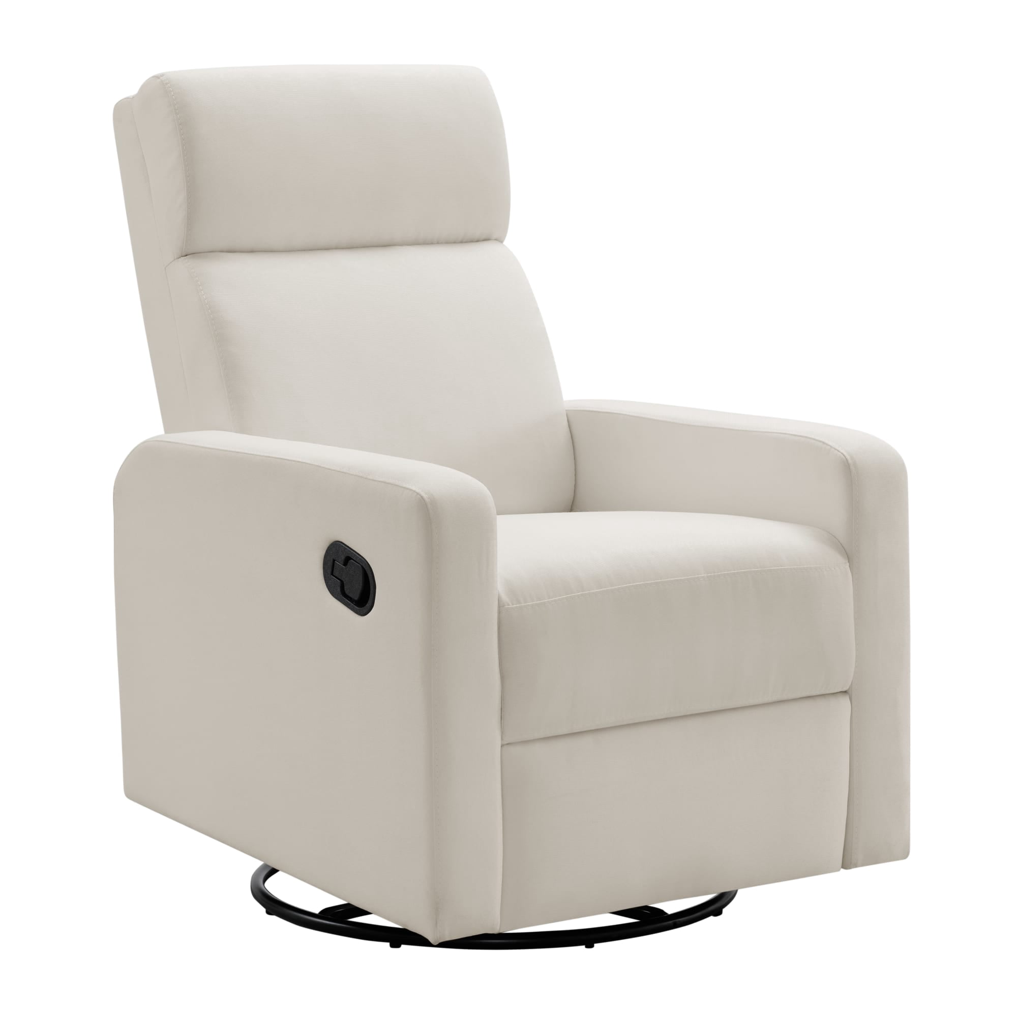 Oxford Baby Layton Upholstered Glider Recliner Rocking Chair 360° Swivel for Nursery and Living Room – Cream​