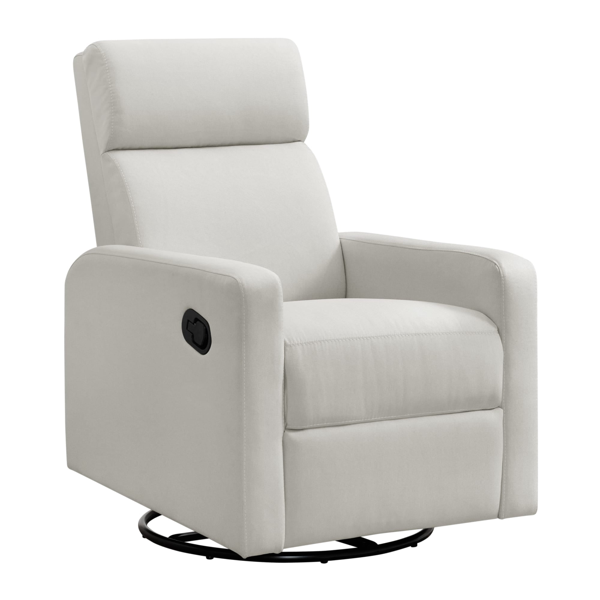 Oxford Baby Layton Upholstered Glider Recliner Rocking Chair 360° Swivel for Nursery and Living Room – Oatmeal​