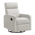 thumbnail image 1 of Oxford Baby Layton Upholstered Glider Recliner Rocking Chair 360° Swivel for Nursery and Living Room – Oatmeal​, 1 of 7