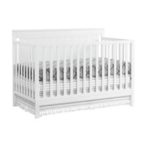 Oxford Baby Lazio 4-in-1 Convertible Crib, Snow White, GREENGUARD Gold Certified, Wooden Crib