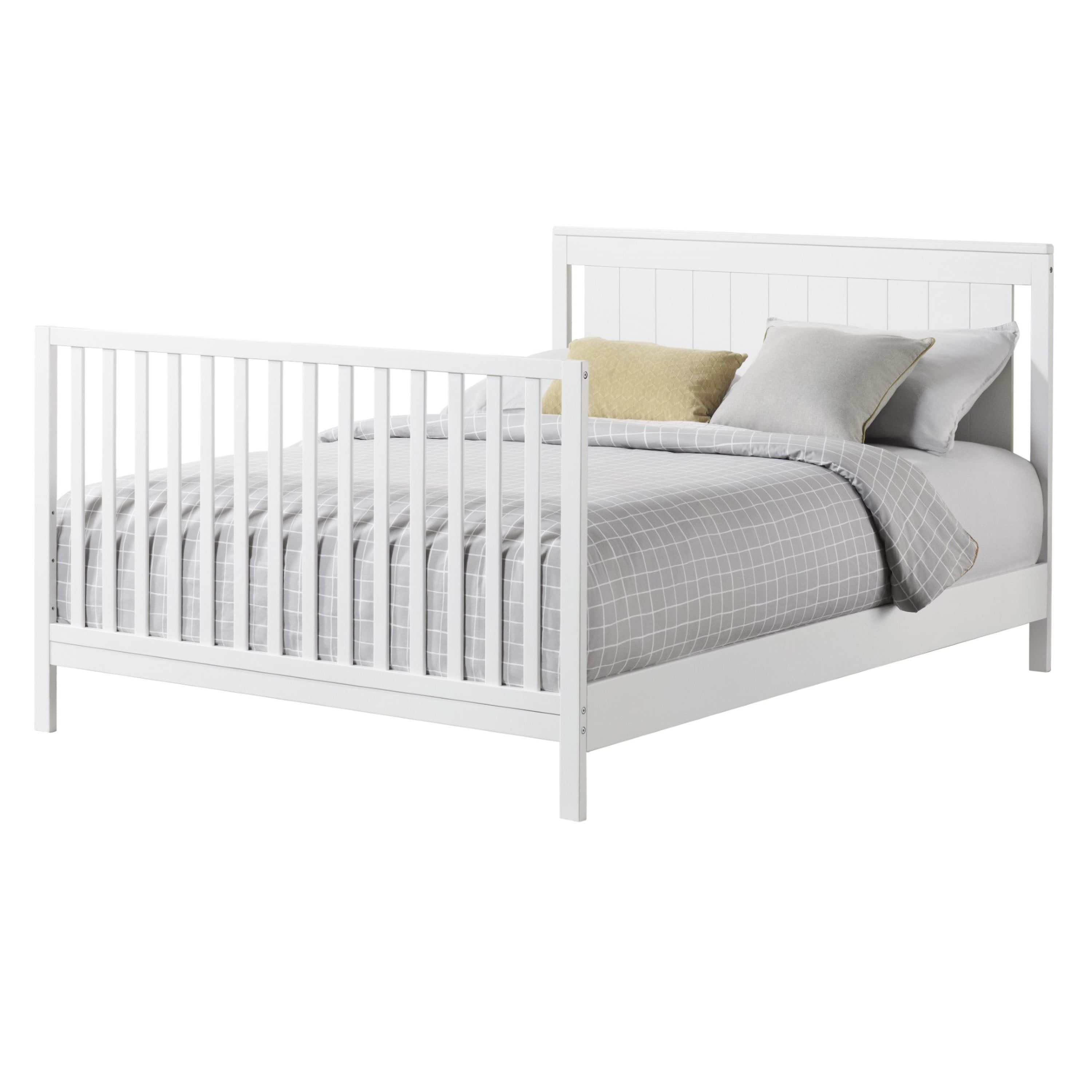Oxford Baby Lazio Wood Full Bed Conversion Kit in Snow White Finish