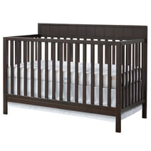 Oxford Baby Logan 4-in-1 Convertible Crib, Espresso Brown, GREENGUARD Gold Certified, Wooden Crib