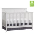 Oxford Baby Montauk 4in1 Convertible Crib, Barn White, GREENGUARD