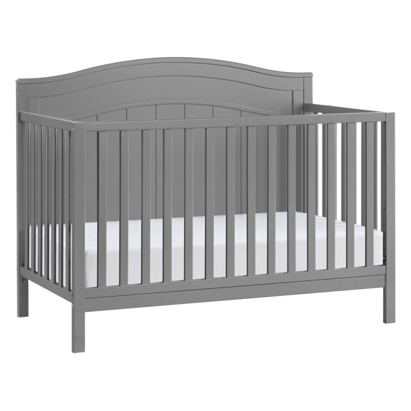 Oxford Baby North Bay 4-in-1 Convertible Crib, Dove Gray, GREENGUARD Gold Certified, Wooden Crib