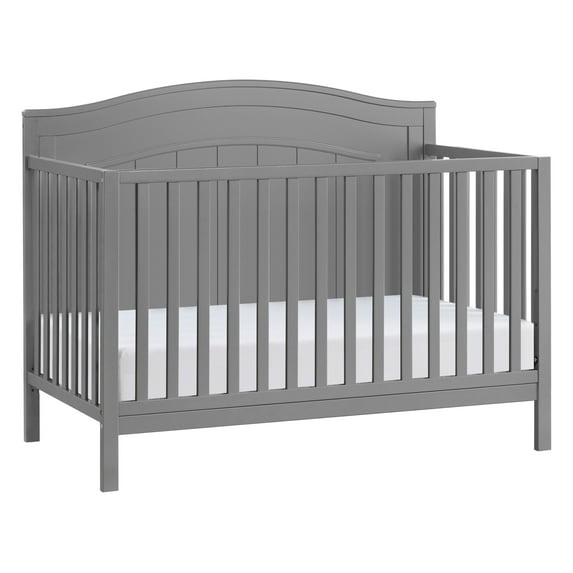 Oxford Baby North Bay 4-in-1 Convertible Crib, Dove Gray, GREENGUARD Gold Certified, Wooden Crib