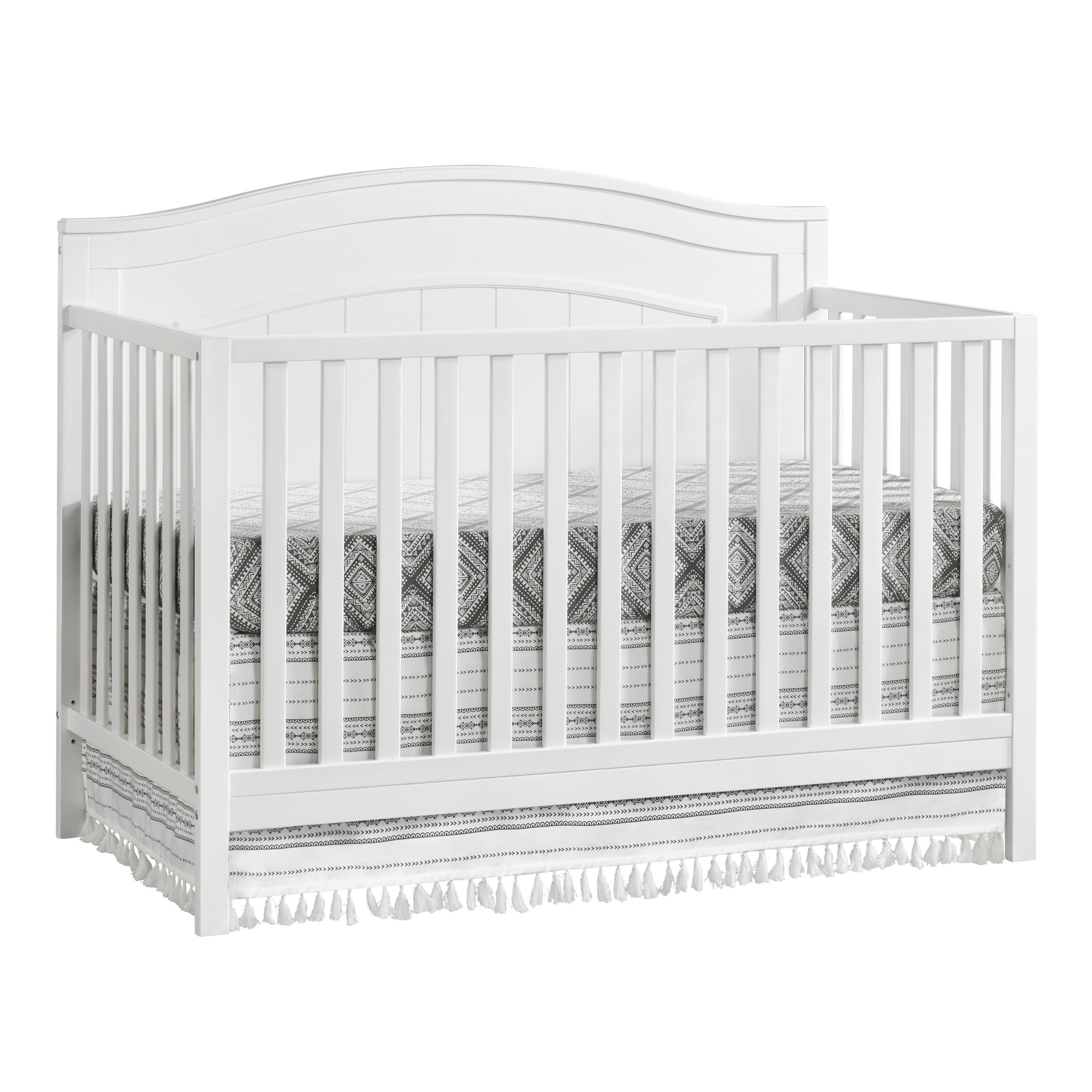 Oxford Baby North Bay 4-in-1 Convertible Crib, Snow White, GREENGUARD Gold Certified, Wooden Crib - image 1 of 4
