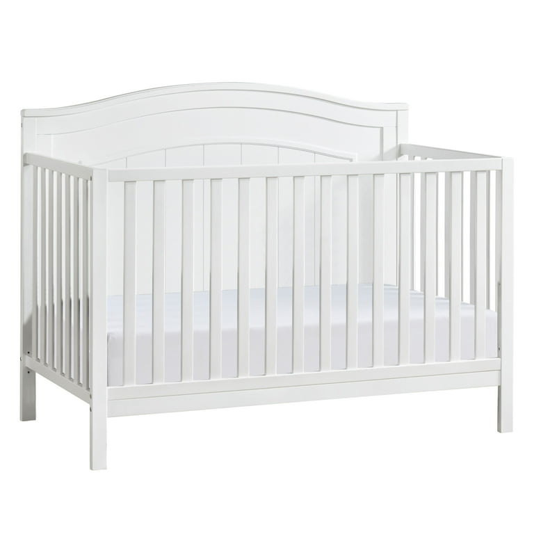 Oxford Baby North Bay 4-in-1 Convertible Crib, Snow White