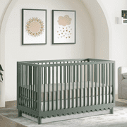 Oxford Baby Sterling Convertible Island Crib Olive Green