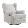 thumbnail image 1 of Oxford Baby Teegan Upholstered Glider Recliner Rocking Chair, Green Guard Gold Certified, 360° Swivel For Nursery And Living Room - Sand, 1 of 10