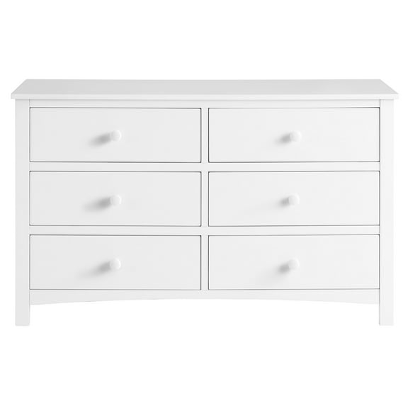 Oxford Baby Universal 6-Drawer Dresser, Snow White