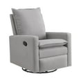 thumbnail image 1 of Oxford Baby Uptown Manual Upholstered Glider Recliner Rocking Chair 360° Swivel for Nursery and Living Room – Gray​, 1 of 10