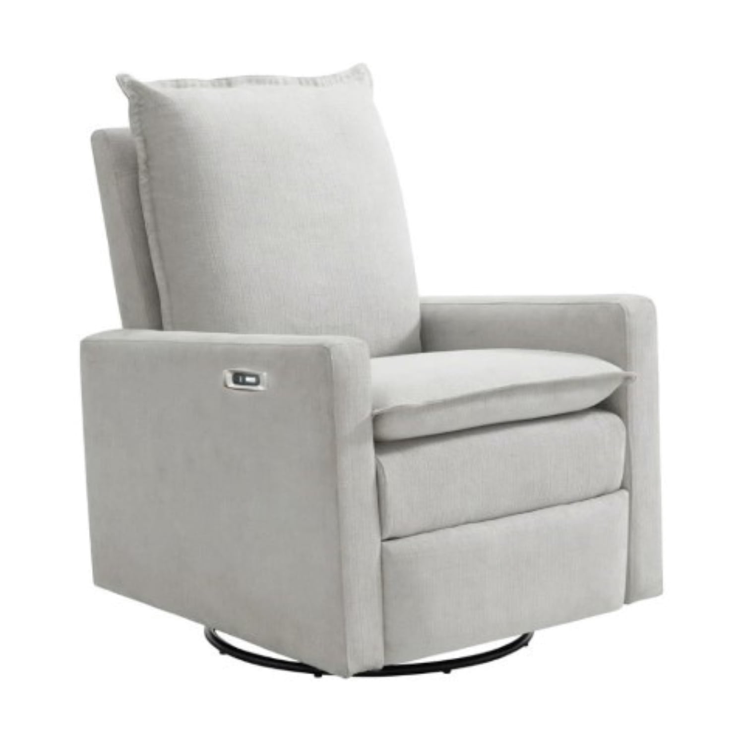Oxford Baby Uptown Power Upholstered Glider Recliner Rocking Chair 270° Swivel for Nursery and Living Room – Sand​