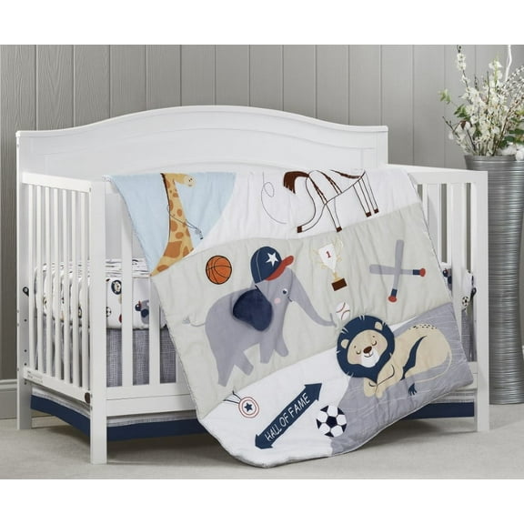 Oxford Baby Zoo Sports (3 Pc Crib Nursery Bedding Set)