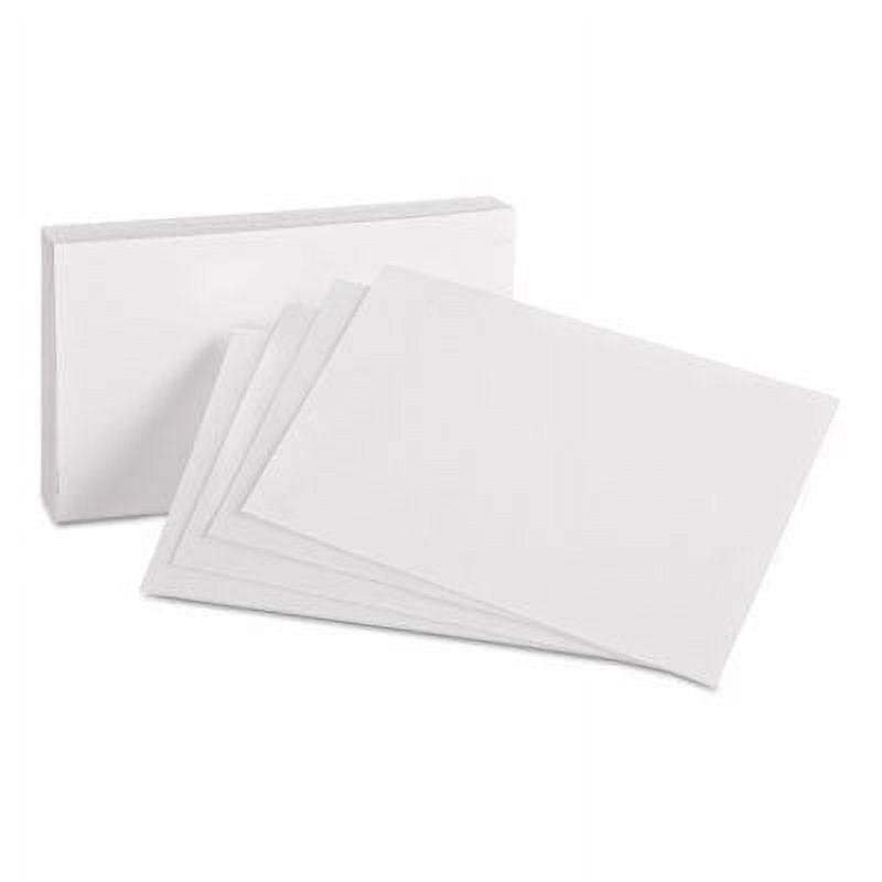 Oxford Blank Index Cards, 4" x 6", White, Pack of 100