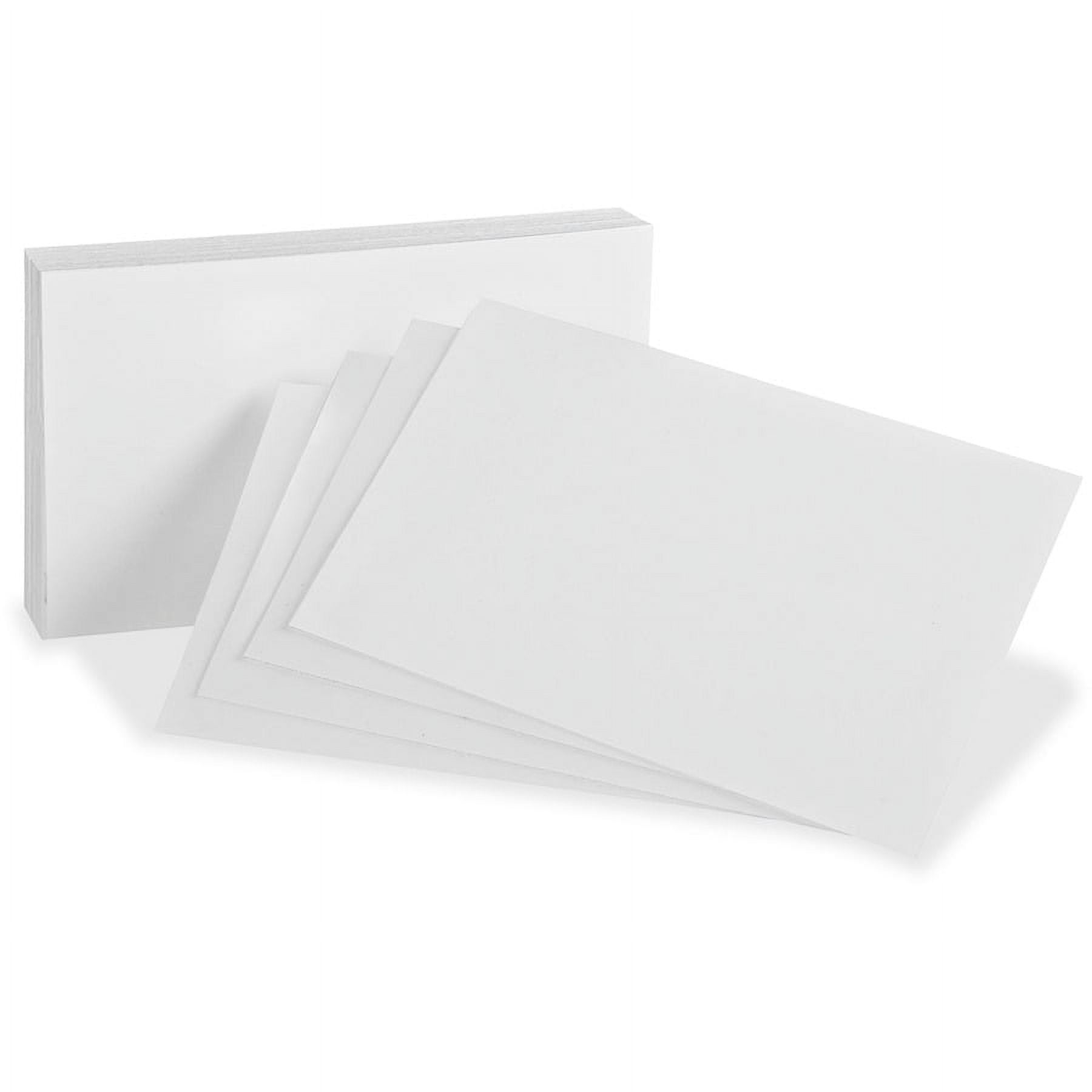 Oxford Blank Index Cards - Plain - 3 x 5 - White Paper - 300 / Pack