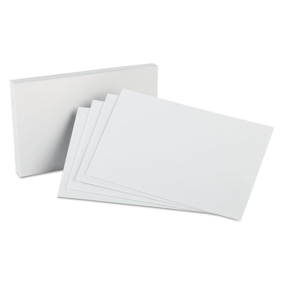 Oxford Blank Index Cards White 100 / Pack (Quantity)