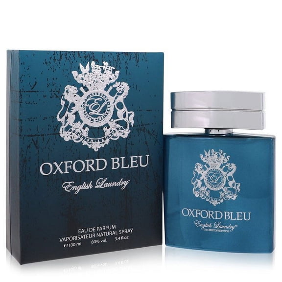 Oxford Bleu Eau De Parfum Spray - Mint, Green Apple, Lemon, Iris, Tonka Bean, Geranium - Sophisticated Blend