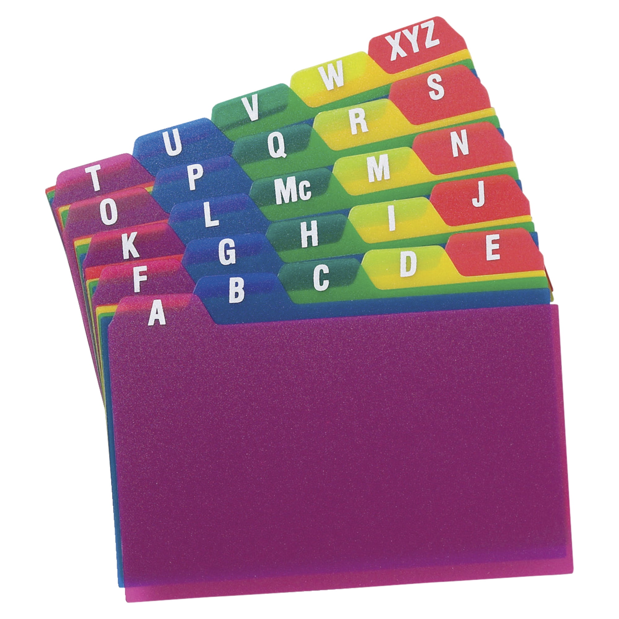 Oxford Card Guides Alpha 1/5 Tab Polypropylene 4 x 6 25/Set