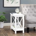 thumbnail image 1 of Convenience Concepts Oxford Chairside End Table with Shelf in White Wood Finish, 1 of 5