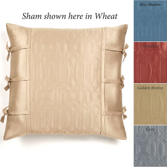 Oxford Classics Quilted Bedding and Accessories Available in 5 Colors to Mix and Match Blue Shadow Sham European