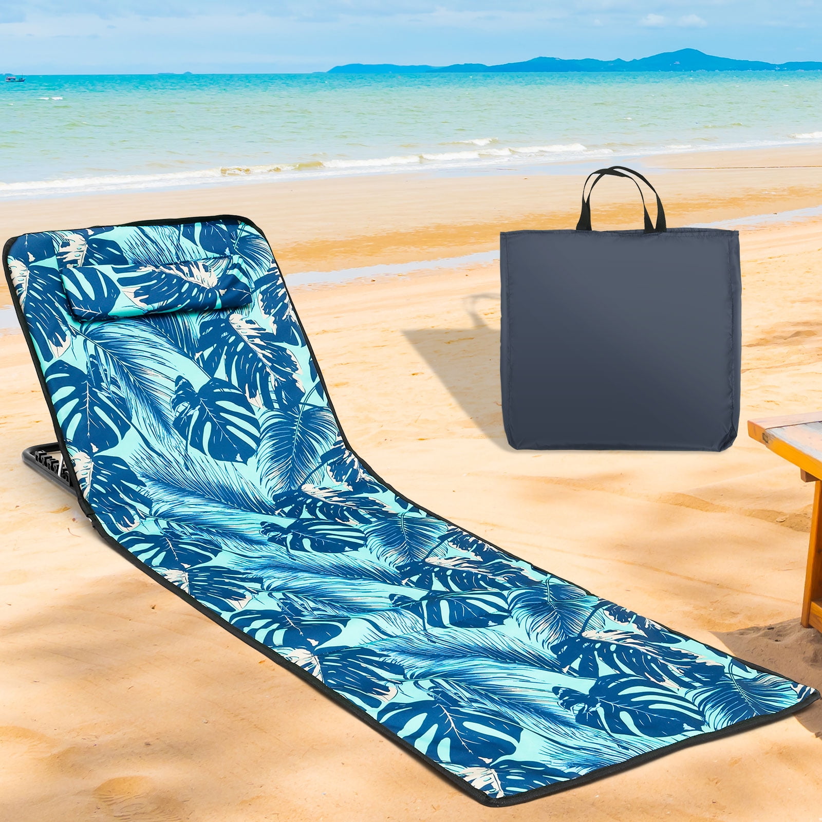 Portable Beach Lounger Chair – Foldable, Waterproof, With Adjustable Backrest For Camping, Park, Or Beach Days