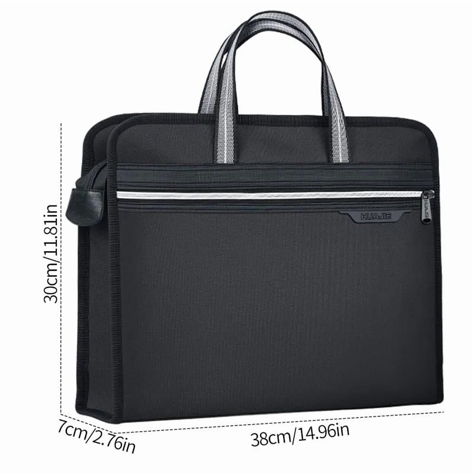 Oxford Cloth Business Briefcase, Large Capacity Portable File Bag for ...