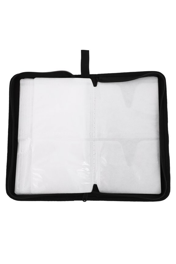 ROMANSENTIAL Large Capacity CD Storage Container with Oxford Cloth Cover, , Perfect for Organizing and Protecting CDs